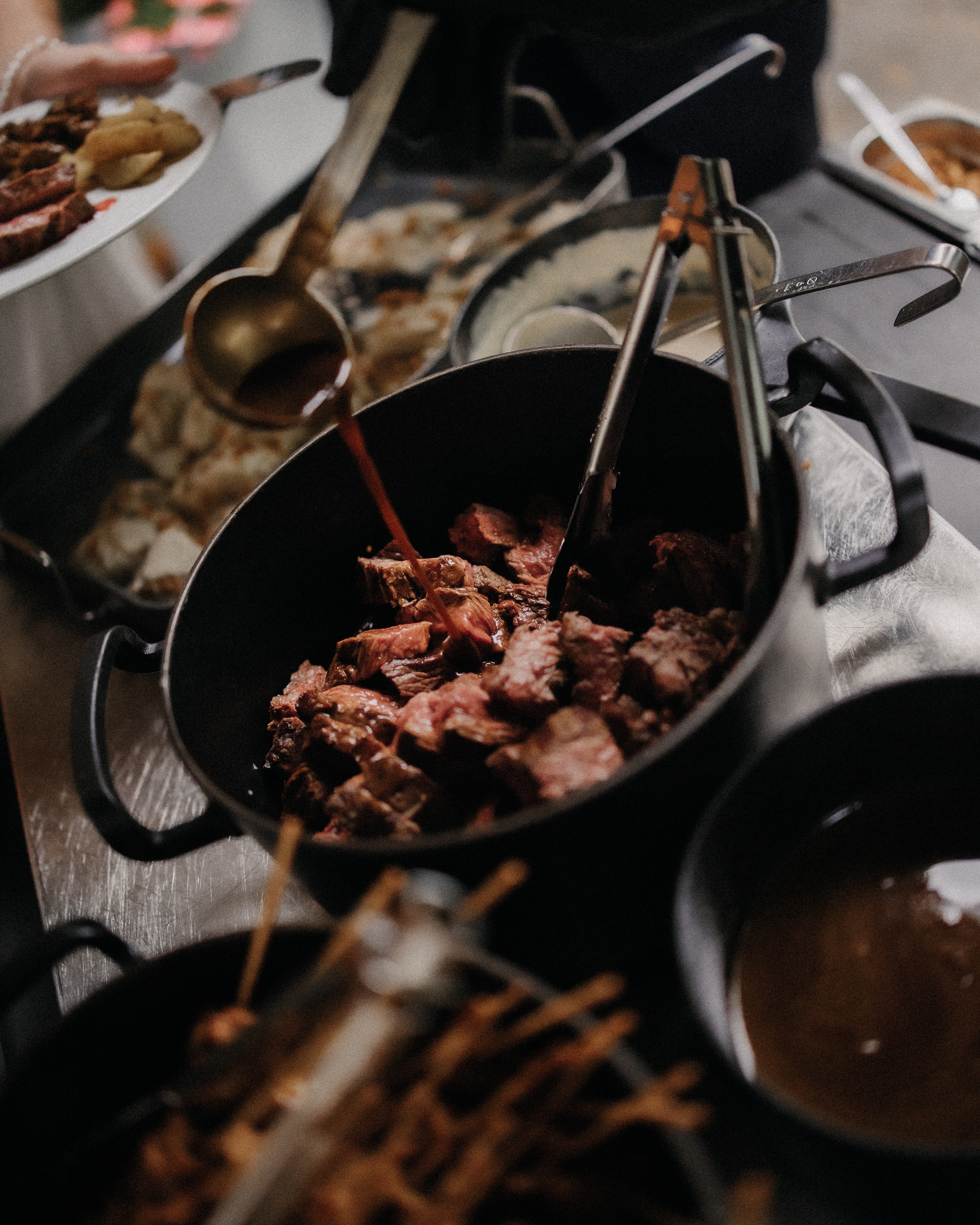 Serivico de Outdoor Cooking. En este caso, fue una boda de 50 comensales